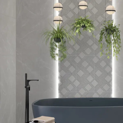 Плитка настенная Azori Hygge Light 31.5x63 см 1.79 м² матовая цвет белый