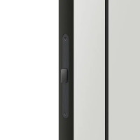 Дверь межкомнатная глухая Асти_В 60x200 см Hardflex цвет белый жемчуг с замком и петлями