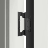 Дверь межкомнатная глухая Асти_В 60x200 см Hardflex цвет белый жемчуг с замком и петлями