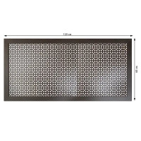 Экран радиатора для радиатора Дамаско 60x120 см МДФ цвет венге