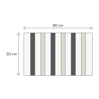 Коврик для ванной Fixsen Amber 50x80 см цвет серо-коричневый
