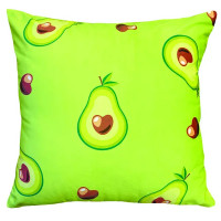 Подушка Seasons Авокадо Love 40x40 см бархат цвет зеленый