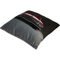 Подушка Машина 40x40 см цвет черно-розовый