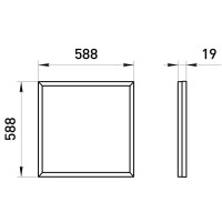 Панель светодиодная Эра Грильято SPO-640-3-6K-32 32 Вт 580x580 см 6000 К IP40