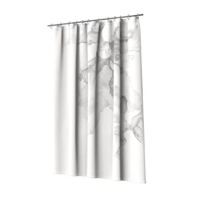 Штора для ванной Lemer Ardenne 180x200 см полиэстер цвет серый
