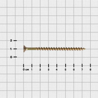 Саморезы по дереву оцинкованные 4.2x75 мм 60 шт.