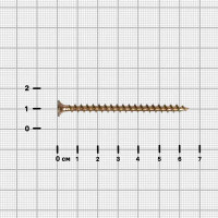 Саморезы по дереву оцинкованные 4.2x65 мм 60 шт.