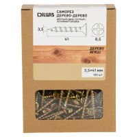 Саморезы по дереву оцинкованные 3.5x41 мм 120 шт.