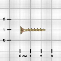 Саморезы по дереву оцинкованные 3.5x25 мм 40 шт.