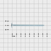Саморезы по металлу острые оцинкованные 4.2x75 мм 60 шт.