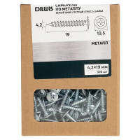 Саморезы по металлу оцинкованные 4.2x19 мм 300 шт.