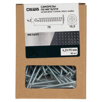 Саморезы по металлу оцинкованные 4.2x75 мм 60 шт.