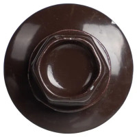 Саморезы по металлу с буром 5.5x19 мм RAL 8017 100 шт.