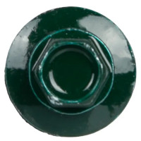 Саморезы по металлу с буром 5.5x32 мм RAL 6005 80 шт.