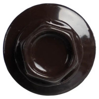 Саморезы кровельные по дереву с буром 4.8x29 мм RAL 8017 100 шт.