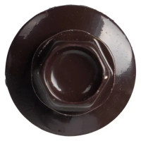 Саморезы по металлу с буром 5.5x32 мм RAL 8017 80 шт.