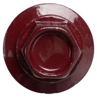 Саморезы кровельные по дереву с буром 4.8x29 мм RAL 3005 100 шт.