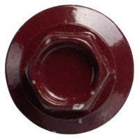 Саморезы кровельные по дереву с буром 4.8x64 мм RAL 3005 50 шт.