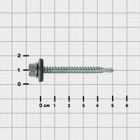 Саморезы по металлу оцинкованные с буром 5.5x51 мм 40 шт.