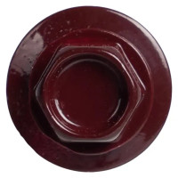 Саморезы кровельные по дереву с буром 4.8x35 мм RAL 3005 80 шт.