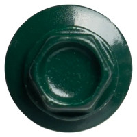 Саморезы кровельные по дереву с буром 4.8x64 мм RAL 6005 50 шт.