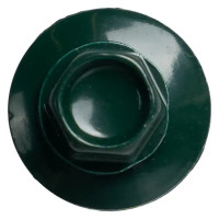 Саморезы по металлу с буром 5.5x19 мм RAL 6005 100 шт.