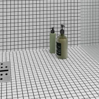 Мозаика стеклянная Kreaforta белая 327x327x4 мм