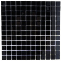 Мозаика стеклянная Kreaforta черная 300x300x4 мм