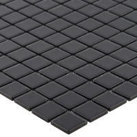 Мозаика стеклянная Kreaforta черная 300x300x4 мм