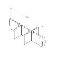 Перегородка для ящика Hettich Orga Store 820IAKB600 15x6.8x61.5 см пластик цвет серый