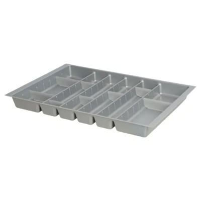 Лоток для столовых приборов Hettich Orga Tray 590IANL470KB800 46.2x7x71.7 см пластик цвет серый