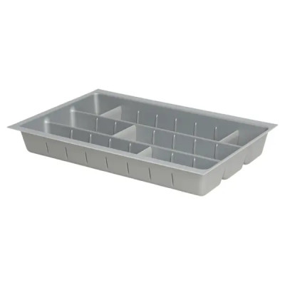 Лоток для столовых приборов Hettich Orga Tray 590IANL470KB400 30.6x7x46 см пластик цвет серый
