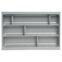 Лоток для столовых приборов Hettich Orga Tray 590IANL470KB400 30.6x7x46 см пластик цвет серый
