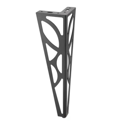 Опора 400x81x81 мм сталь цвет черный нагрузка до 50 кг