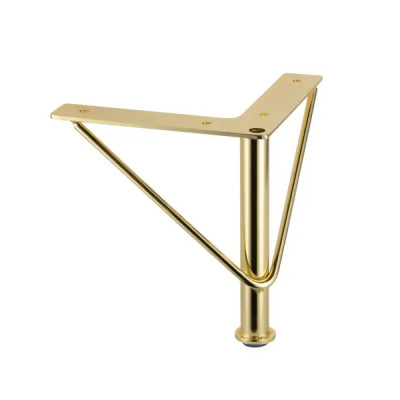 Опора 150x150 мм сталь цвет золото нагрузка до 50 кг