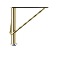 Опора 150x150 мм сталь цвет золото нагрузка до 50 кг