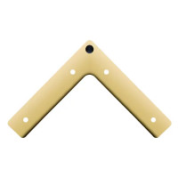 Опора 200x150 мм сталь цвет золото нагрузка до 50 кг