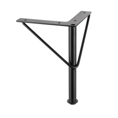 Опора регулируемая 200x150 мм сталь цвет черный нагрузка до 50 кг