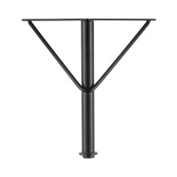 Опора регулируемая 200x150 мм сталь цвет черный нагрузка до 50 кг