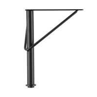 Опора регулируемая 200x150 мм сталь цвет черный нагрузка до 50 кг