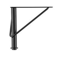 Опора 150x150 мм пластик цвет черный нагрузка до 50 кг