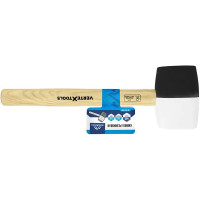 Киянка резиновая черно-белая Vertextools 10-53-450 450 г