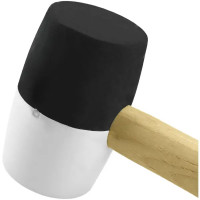 Киянка резиновая черно-белая Vertextools 10-53-450 450 г