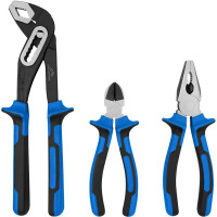 Набор шарнирно-губцевого инструмента Vertextools 4204-160, 3 предмета