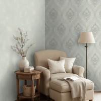 Обои флизелиновые Euro Decor Matilda белые 1.06 м ED7294-00