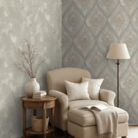 Обои флизелиновые Euro Decor Matilda коричневые 1.06 м ED7294-02
