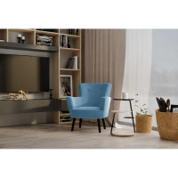 Кресло полиэстер Seasons Вилли 77x86x76 см цвет голубой