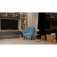 Кресло полиэстер Seasons Вилли 77x86x76 см цвет голубой