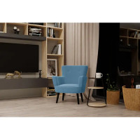 Кресло полиэстер Seasons Вилли 77x86x76 см цвет голубой