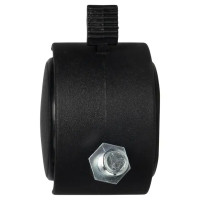 Мебельный ролик поворотный с тормозом и штифтом 50 мм до 40 кг цвет черный